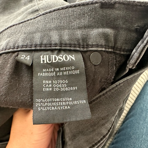 HUDSON Krista low rise super skinny jeans. Size 24. Grey. - Picture 5 of 5